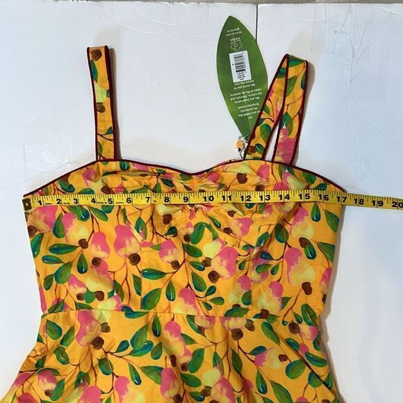 NEW Farm Rio mini cashew midi dress size M - Picture 13 of 14